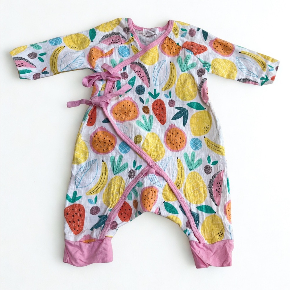 Angel Dear Pink and Yellow Footies One Piece